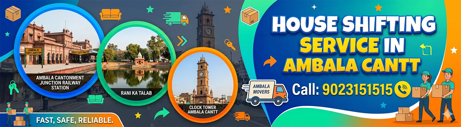 house shifting service in Ambala Cantt