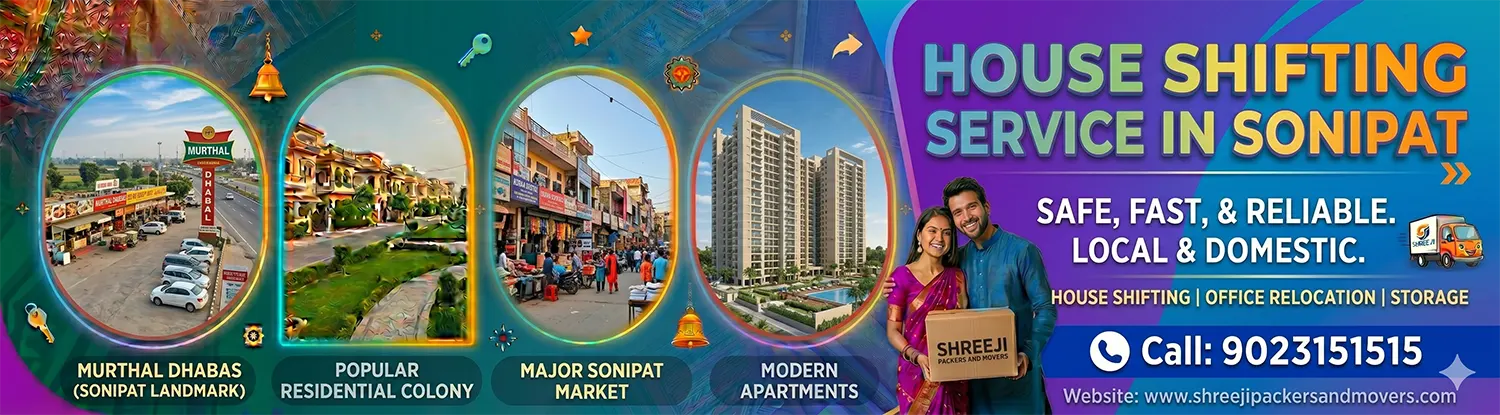 house shifting service in Sonipat